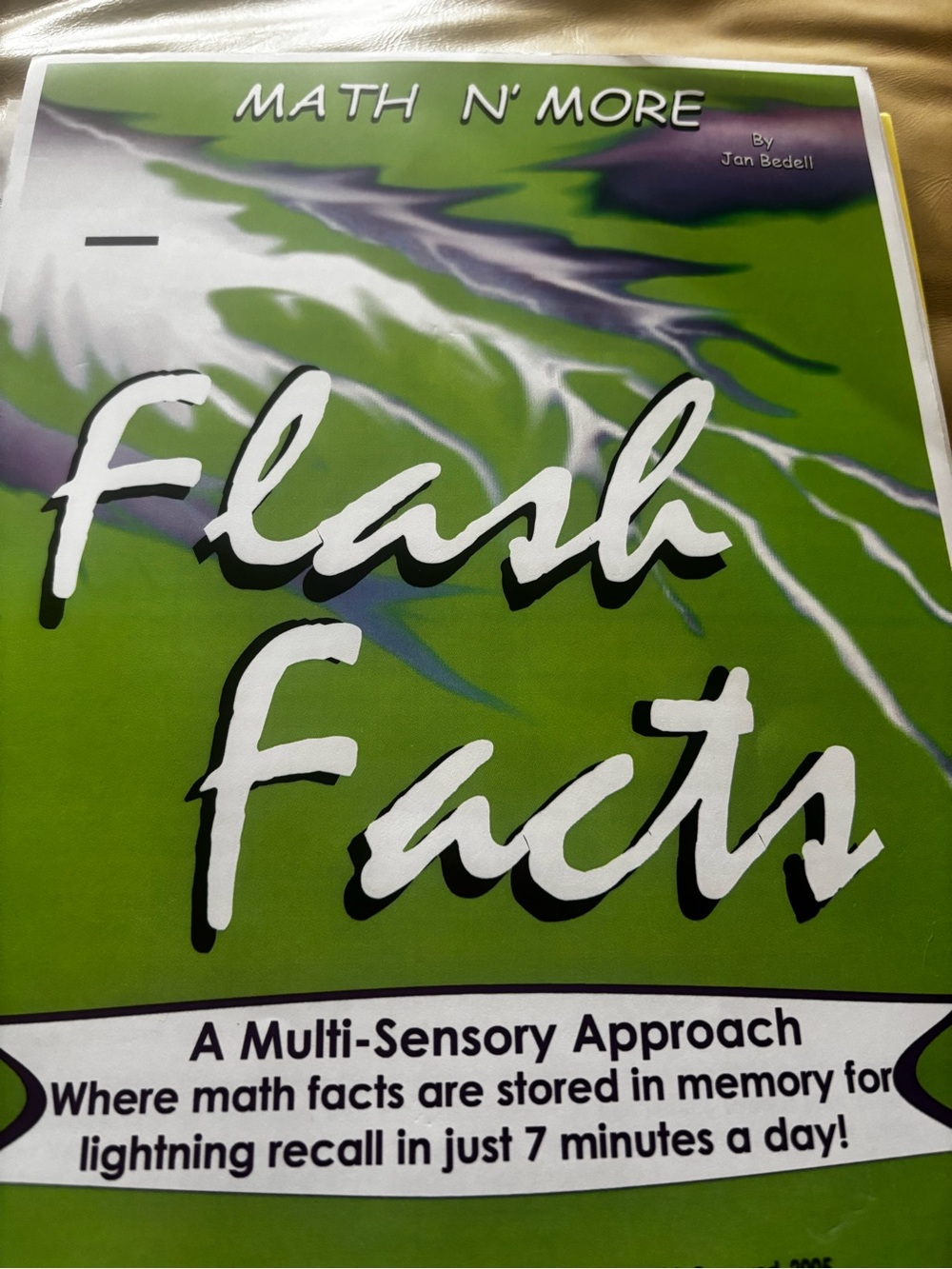 Flash Facts Multi-Sensory Math Flash Cards - disk . Maths stored in 7 min a day